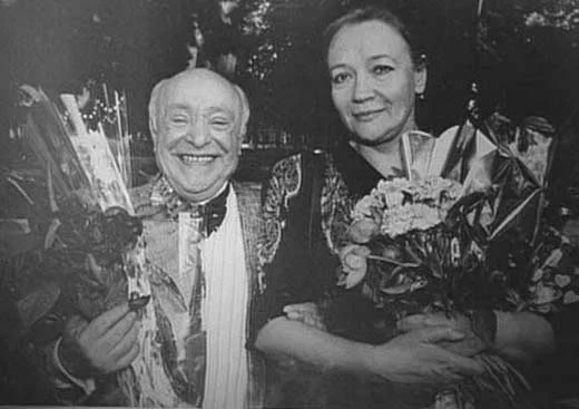 Ролан Быков с женой Е. Санаевой