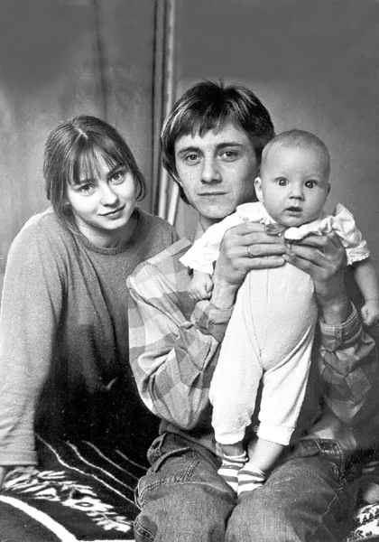 Вячеслав Баранов с женой и сыном