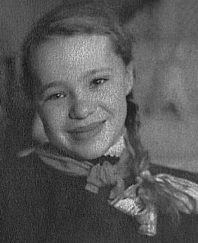Наталья Белогорцева (Крачковская) в детстве